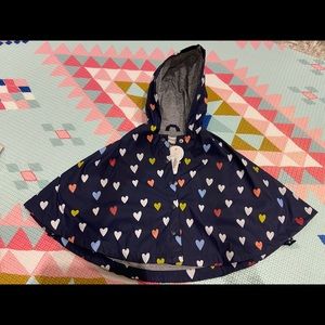 Sweetest Gymboree water resistant poncho perfect for splashing in the rain!